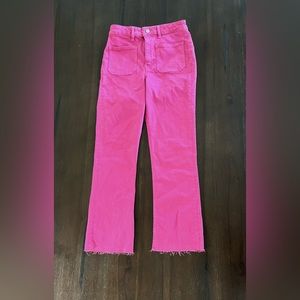 pink zara jeans